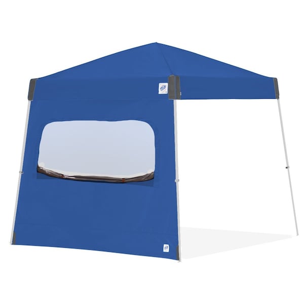 E-Z Up Sidewall, w/ Mesh Window, 10' W x 10' H, Royal Blue, Angled Leg - SW3MW10RBAL