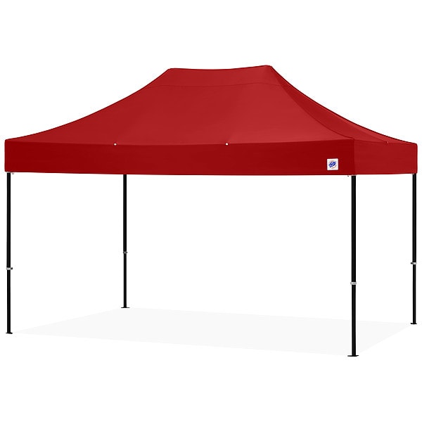 E-Z Up Shelter, Red, 10 ft W, 15 ft L - END3ABK15KMCRD