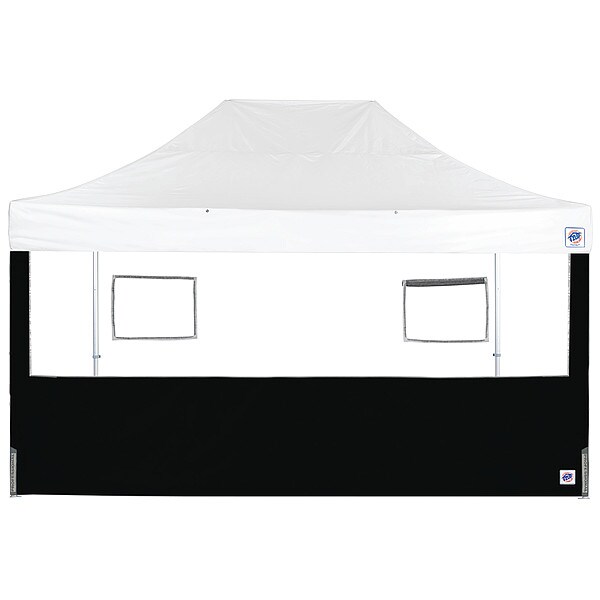 E-Z Up Food Booth Sidewall, Black, 15 ft H - SW3FB15FXTMC2WBK