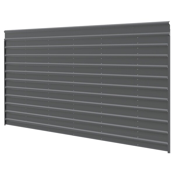 Arrow Storage Products 29ft.x9ft. Charcoal One Sided Steel Carport Enclosure - ECL2909CCX1