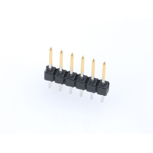 Molex Board Connector, 6 Contact(S), 1 Row(S), Male, Straight, 0.1 Inch Pitch, Solder Terminal, Locking,  - 22284066