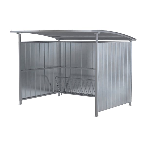 Vestil GALVANIZED MULTI-DUTY BICYCLE SHELTER 120 IN - MDS-96-BK-HDG