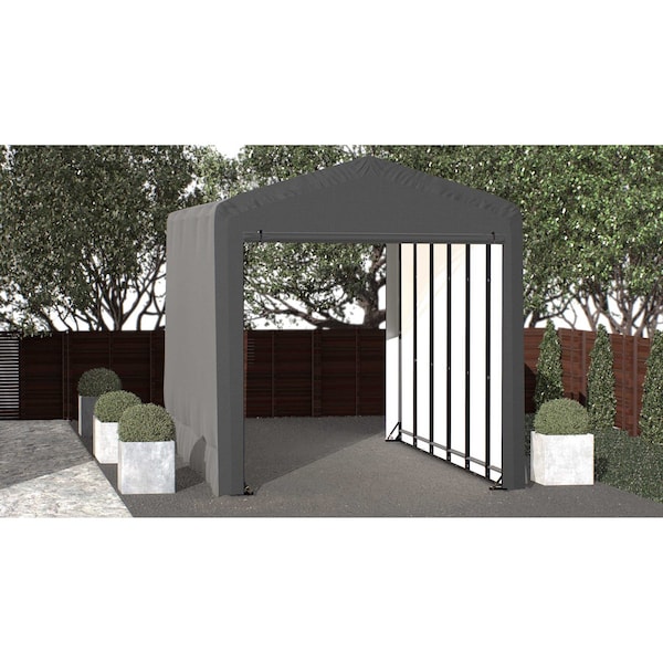 Shelterlogic ShelterTube Wind and Snow-Load Rated Garage, 14x27x16 Gray - SQAACC0103C01402716