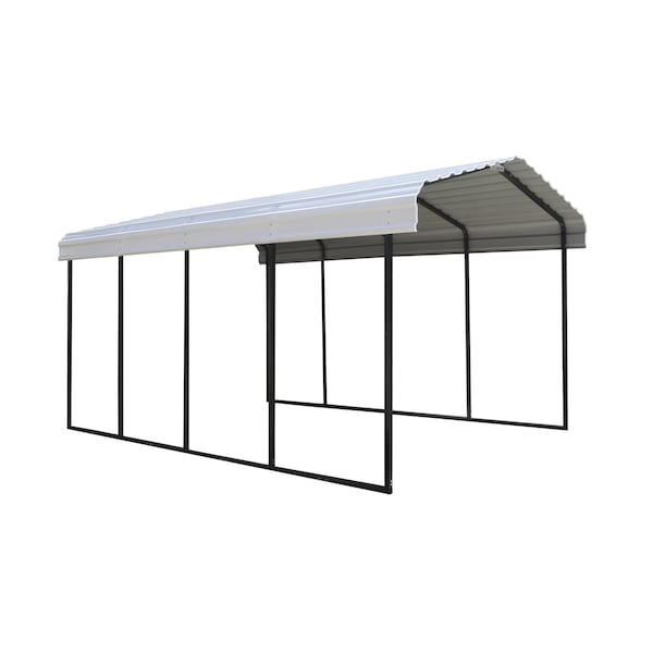 Arrow Storage Products Carport, 12 ft. x 20 ft. x 9 ft. Eggshell - CPH122009