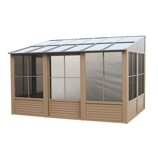 Gazebo Penguin Florence Wall Mounted Solarium 10x16 Polycarbonate Roof - W1610-12