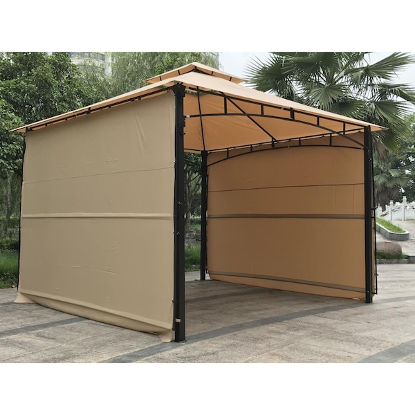 Jeco 11 x 11 ft. Meta Gazebo with Two Sides Awning - GZ3