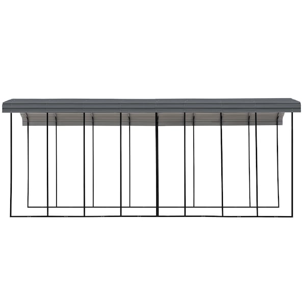 Arrow Storage Products Arrow Carport, 14x38x14, Charcoal - CPHC143814