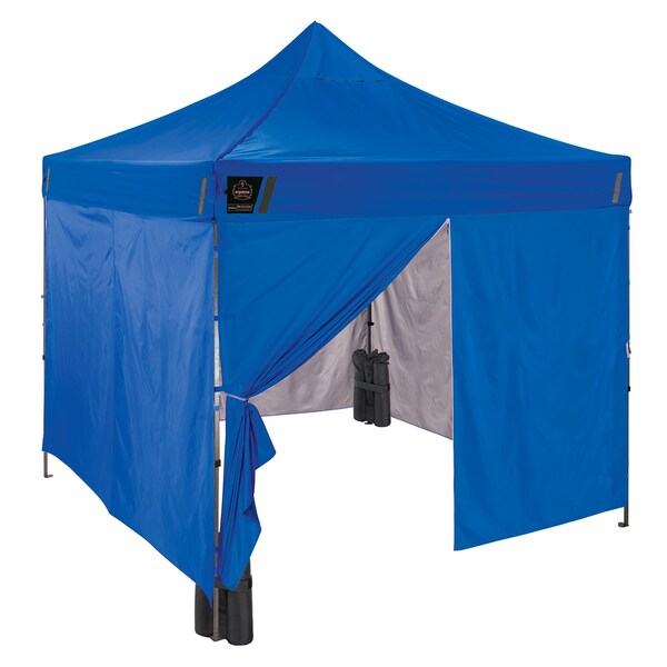 Ergodyne Single Blue Enclosed Pop-Up Tent Kit - 10ft x 10ft - 6053
