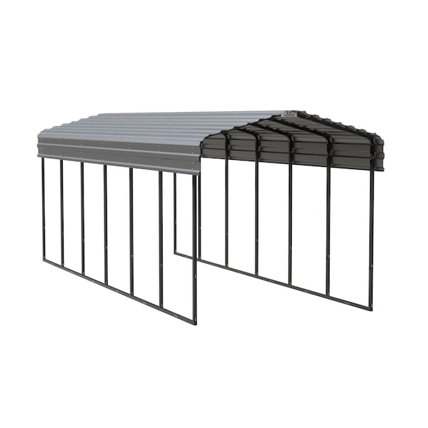 Arrow Storage Products Carport, 10 ft. x 29 ft. x 9 ft. Charcoal - CPHC102909