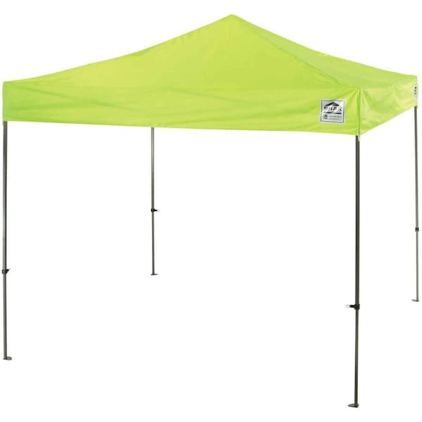 Ergodyne Tent, Pop-Up Canopy, 10'Wx10'Lx14'H, Lime - EGO12910