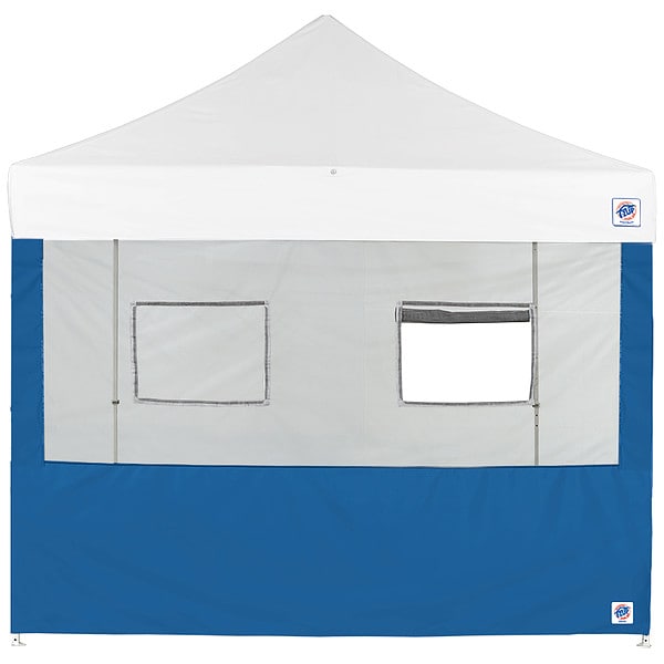 E-Z Up Food Booth Sidewall, Blue, 8 ft W, 8 ft H - SW3FB8FXTMC2WRB