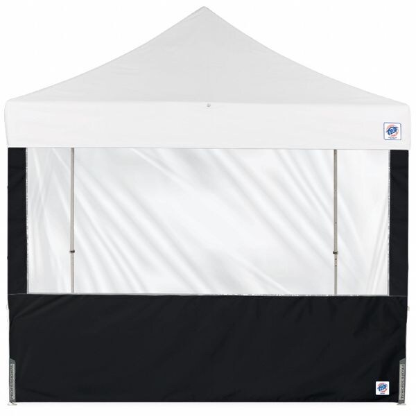 E-Z Up Panorama Sidewall, Black, 8 ft W, 8 ft H - SW3P8FXTBK