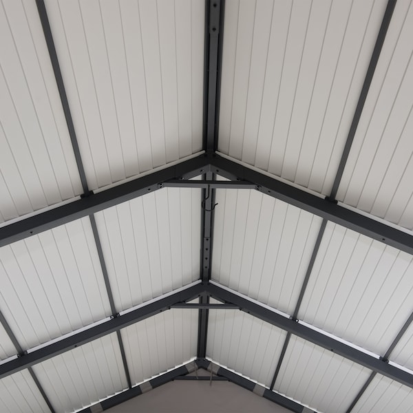 Sunjoy 20 ft. x 12 ft. Rockland Carport with Fabric Enclosure - A110000600