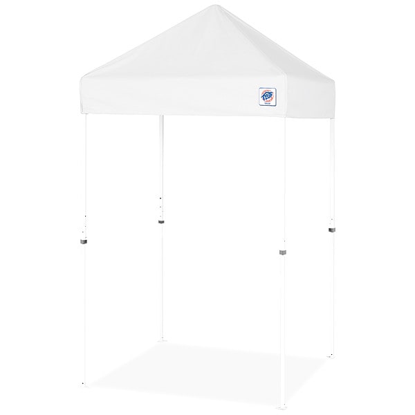 E-Z Up Shelter, White, 5 ft W, 5 ft L - VU2STL05KFWHTWH