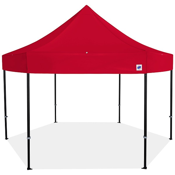 E-Z Up Shelter, Red, 15 ft W, 15 ft L - HB3ALU15KFBKTRD