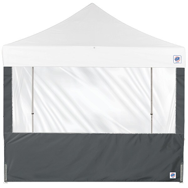 E-Z Up Panorama Sidewall, Gray, 10 ft W, 10 ft H - SW3P10FXTSG