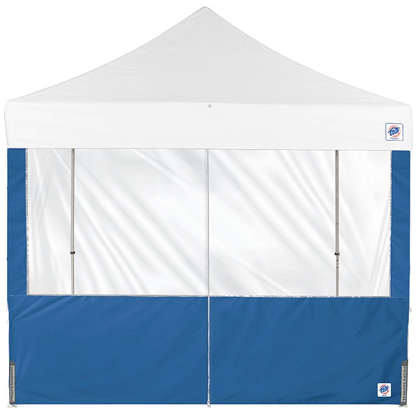 E-Z Up Panorama Middle Zipper Sidewall, Blue - SW3PM8FXTRB
