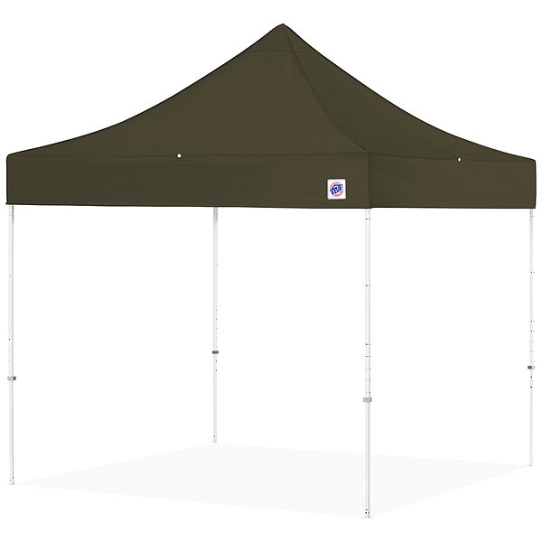 E-Z Up Portable Shelter, Green, 8 ft W, 8 ft L - EC3STL08KFWHTOD