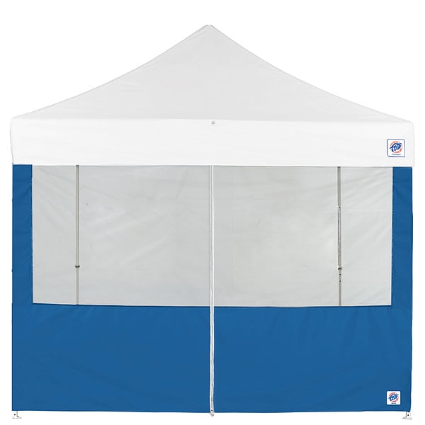 E-Z Up Food Booth Middle Zipper Sidewall, Blue - SW3FBFXTM8RB
