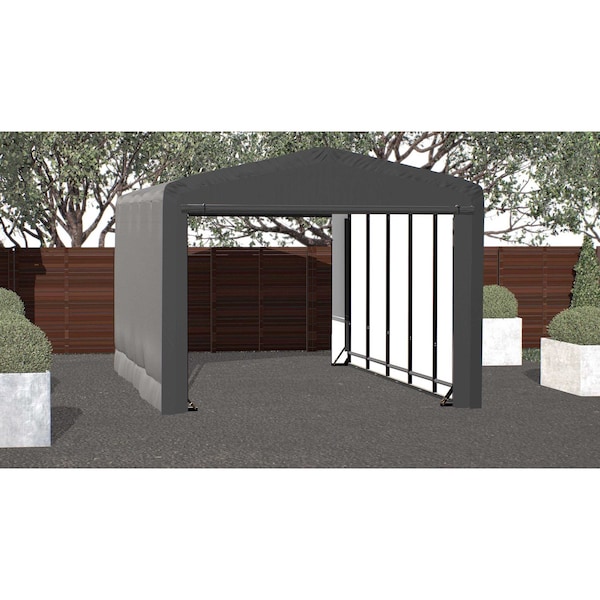 Shelterlogic ShelterTube Wind and Snow-Load Rated Garage, 12x23x10 Gray - SQAACC0103C01202310