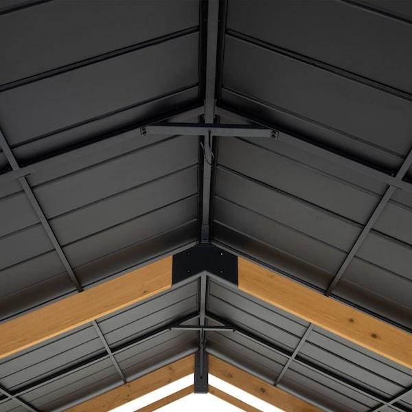 Sunjoy 13 ft. x 11 ft. Hanover Cedar Wood Carport - A110000920