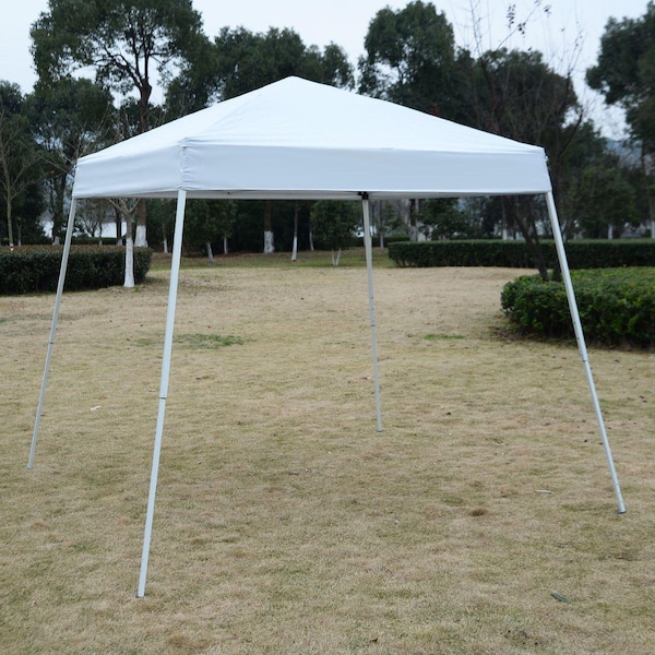 Grilltown 8 x 8 ft. Outdoor EZ Pop Up Tent Gazebo with Carry Bag - White - GR3116111