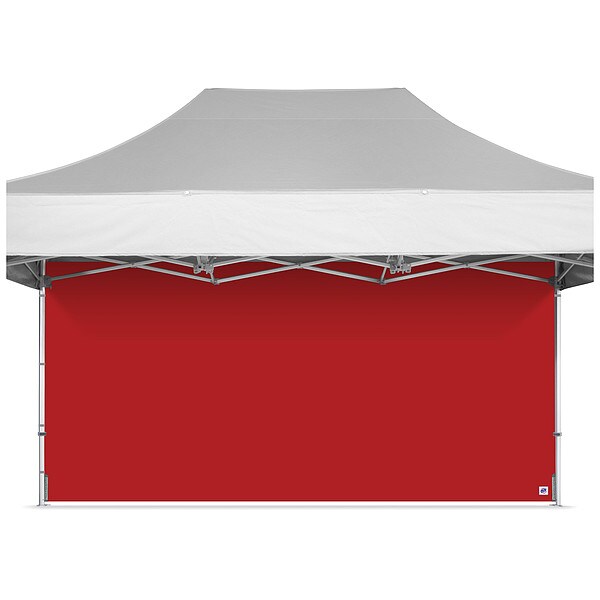 E-Z Up Sidewall, Red, 15 ft W, 15 ft H - SWEND3FXT15RD