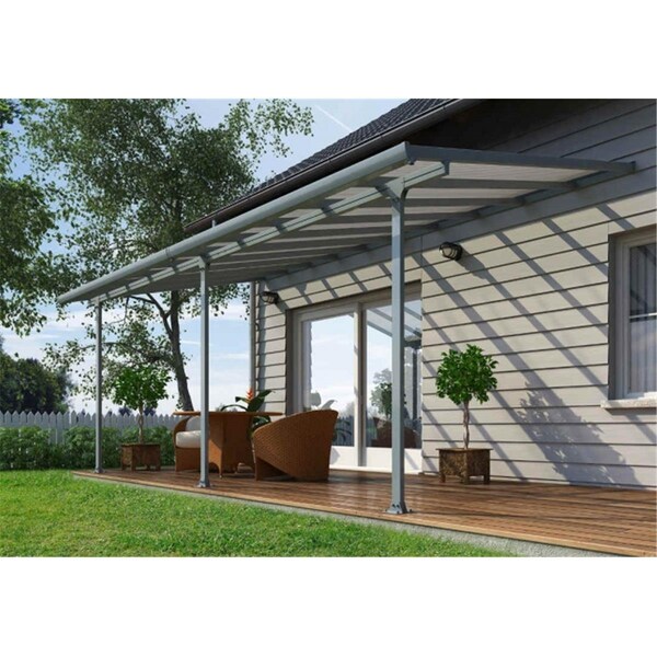 Palram Palram - Canopia HG9420 Feria Patio Cover - 10 ft. x 20 ft. - Gray - HG9420