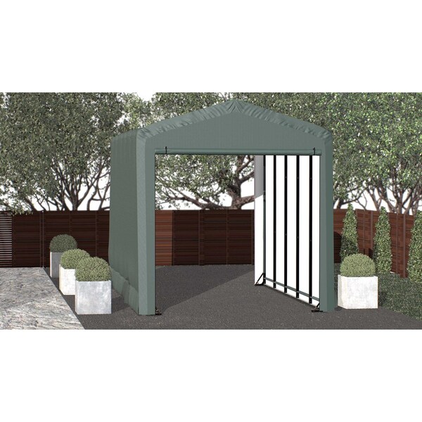 Shelterlogic ShelterTube Wind and Snow-Load Rated Garage, 14x23x16 Green - SQAACC0104C01402316