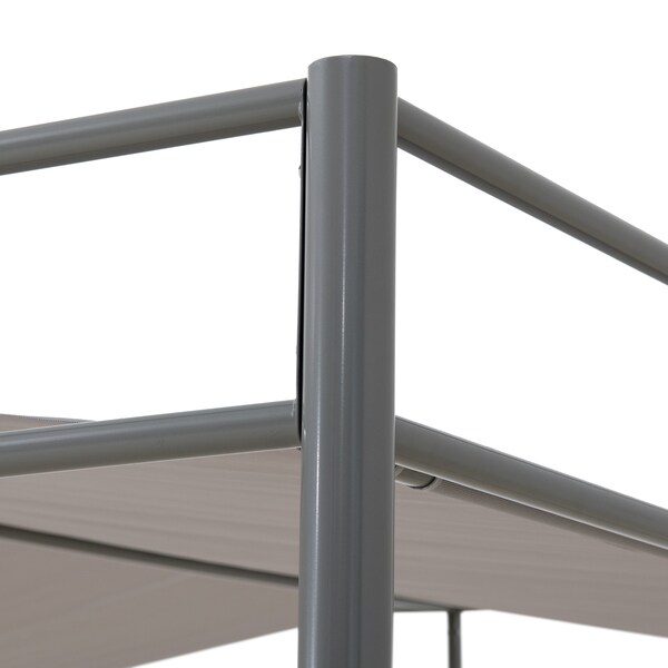 Sunjoy 10 ft x 10 ft Darkeford Metal pergola Grey - A106024802