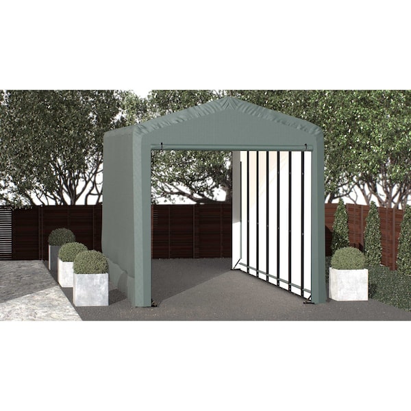 Shelterlogic ShelterTube Wind and Snow-Load Rated Garage, 14x32x16 Green - SQAACC0104C01403216