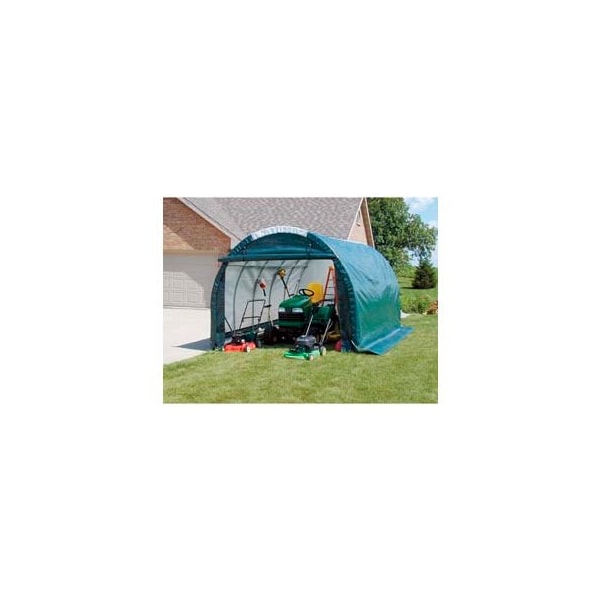 Clearspan Mini Garage/Storage Shed 10'W x 8'H x 18'L Gray - PB02000R4G