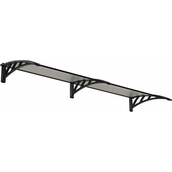 Palram-Canopia 8 x 3 ft. Neo 2360 Awning Kit, Gray & Clear - HG9567
