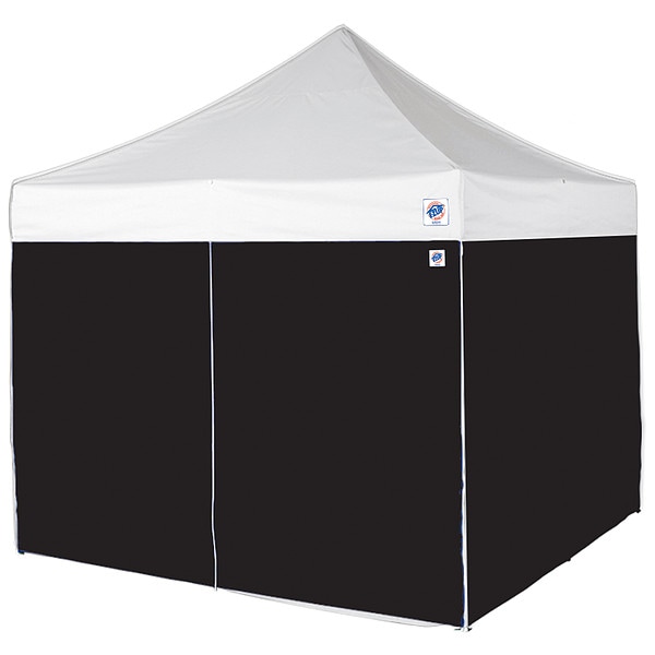 E-Z Up Sidewall, Black, 10 ft W, 10 ft H - SR104TCBK04