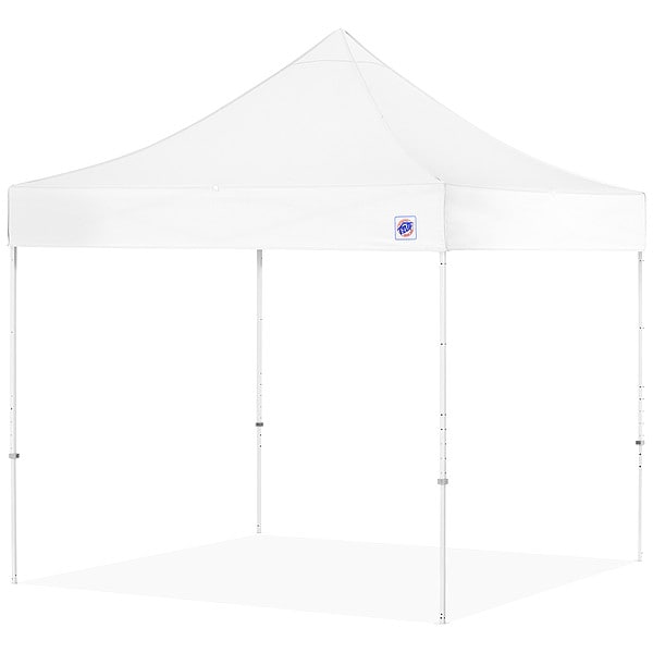 E-Z Up Portable Shelter, White, 8 ft W, 8 ft L - EC3STL08KFWHTWH