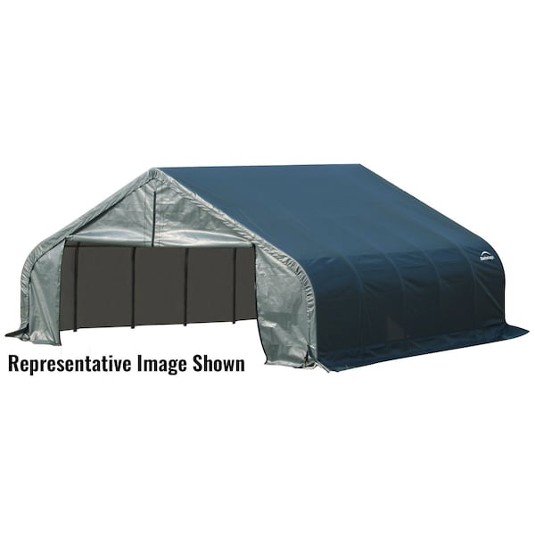 Shelterlogic ShelterCoat 13 x 24 ft. Garage Round Green STD - 74342