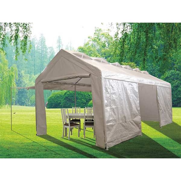 Zoro Select Heavy Duty Shelter, 20 ft. L x 10 ft. W - 31EW43