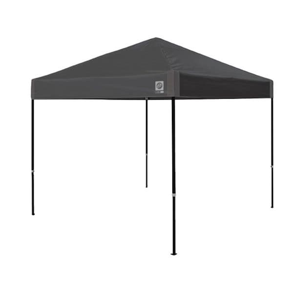 E-Z Up 10 ft. E-X Up Ambassador Shelter, Steel Gray - EZUAMB3SBKF10SG