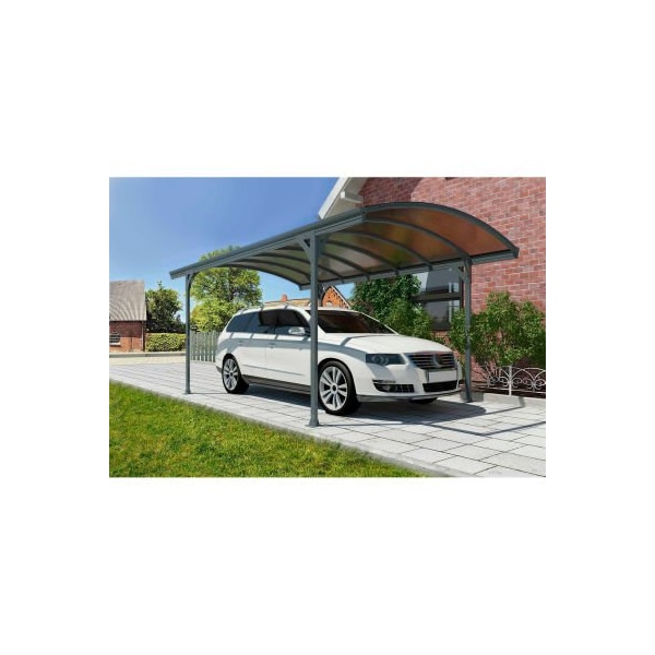 Poly-Tex Palram - Canopia Vitoria HG9130 Carport - 16'L x 10'W Gray/Bronze - 702348