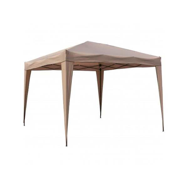 International Caravan Square Folding Gazebo, Khaki - YF-3031-KH