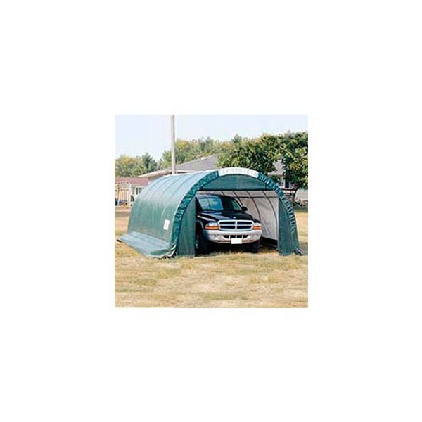 Clearspan SolarGuard Storage Building - 12'W x 10'H x 24'L Round Style Tan - PB01010R4T