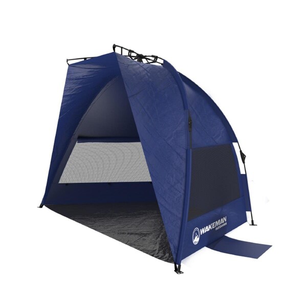 Wakeman Pop Up Beach Tent Sun Shelter for Shade - Blue - 75-CMP1031
