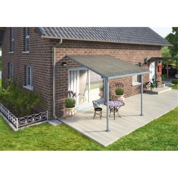 Palram Palram - Canopia HG9410 Feria Patio Cover - 10 ft. x 10 ft. - Gray - HG9410