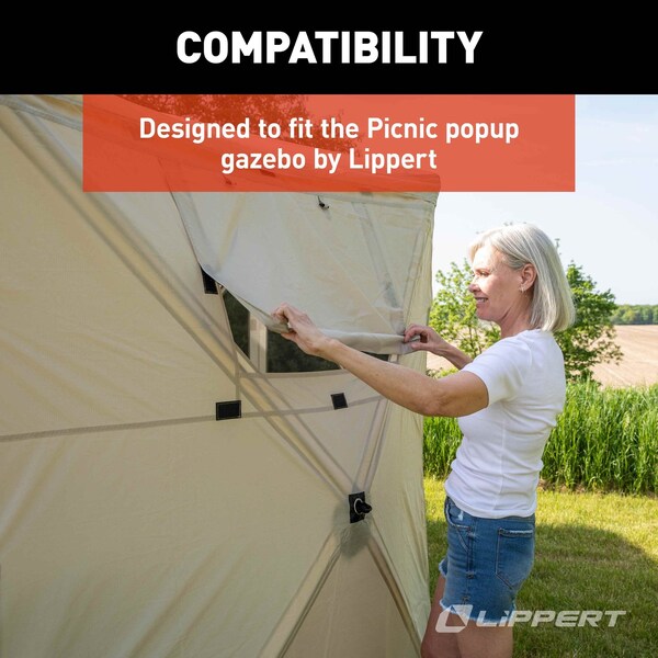 Lippert 2021123290 Gazebo Wind Panels - M6V-2021123290
