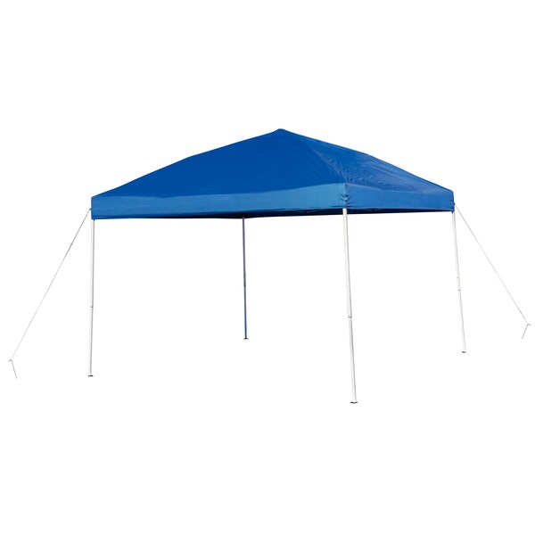 Flash Furniture Blue Pop Up Canopy Tent and Bi-Fold Table Set - JJ-GZ10183Z-BL-GG