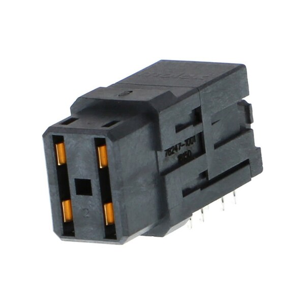 Molex Board Connector, 4 Contact(S), Male, Right Angle, 0.205 Inch Pitch, Press Fit Terminal, Locking,  - 782471001