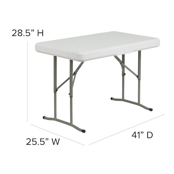 Flash Furniture White Pop Up Canopy Tent and Folding Bench Set - JJ-GZ88103-WH-GG