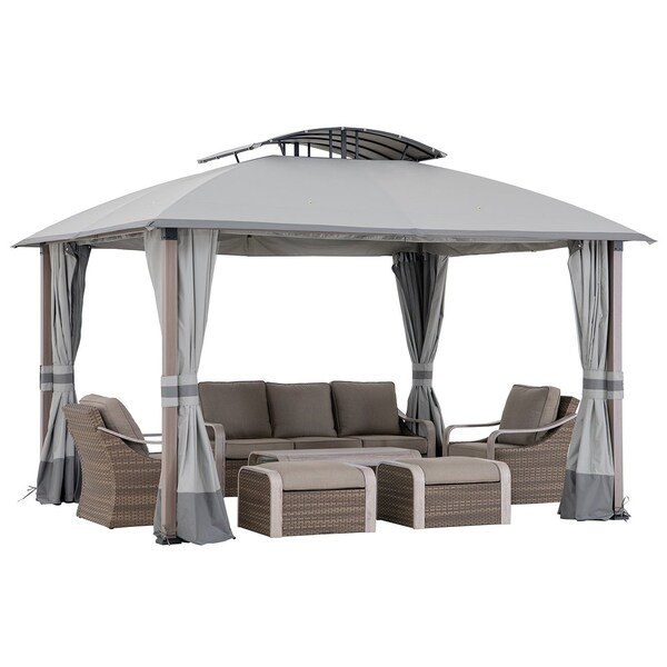 Sunjoy 11 ft. x 13 ft. Fremont Soft Top Gazebo - A101018900