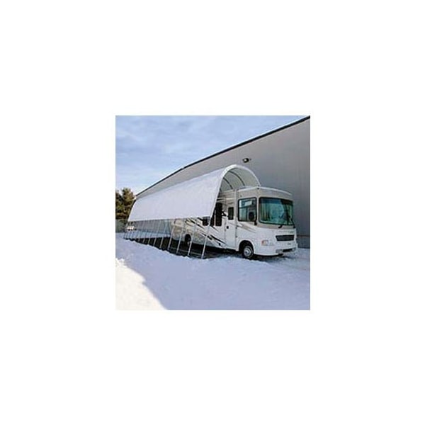 Clearspan Open Garage 18'W x 16'H x 24'L White - PB02900R4W