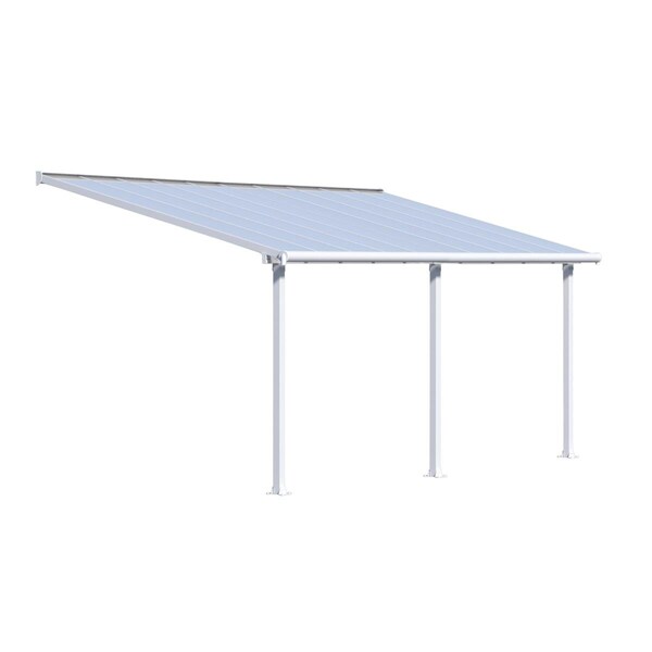 Palram - Canopia  10 x 20 in. Olympia Patio Cover - White - HG8820W